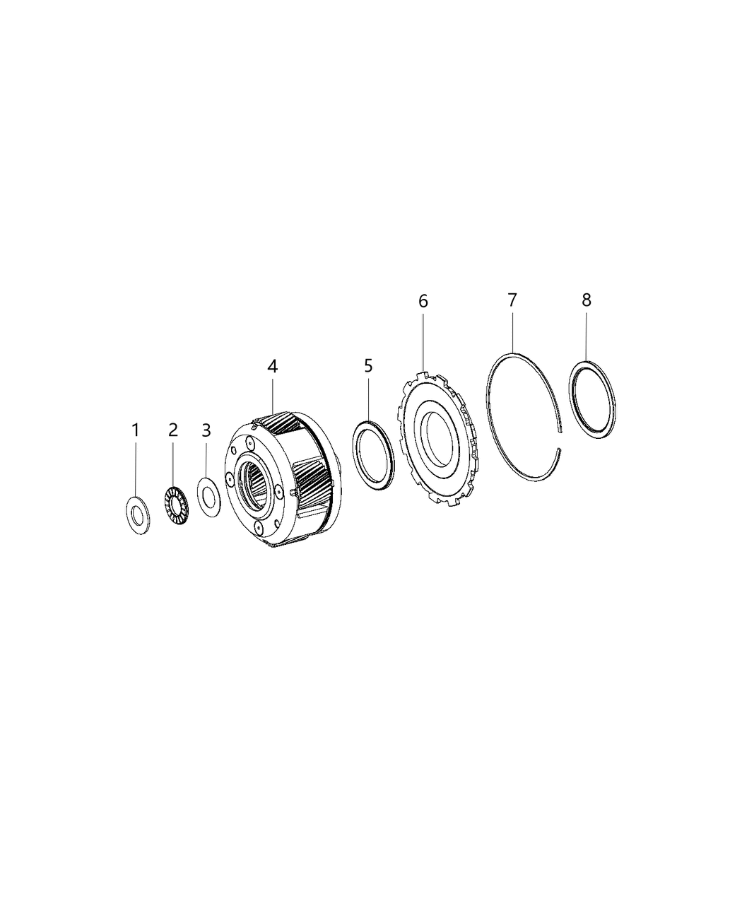 Mopar 68242211AC Gear Assembly-Planetary NO. 3