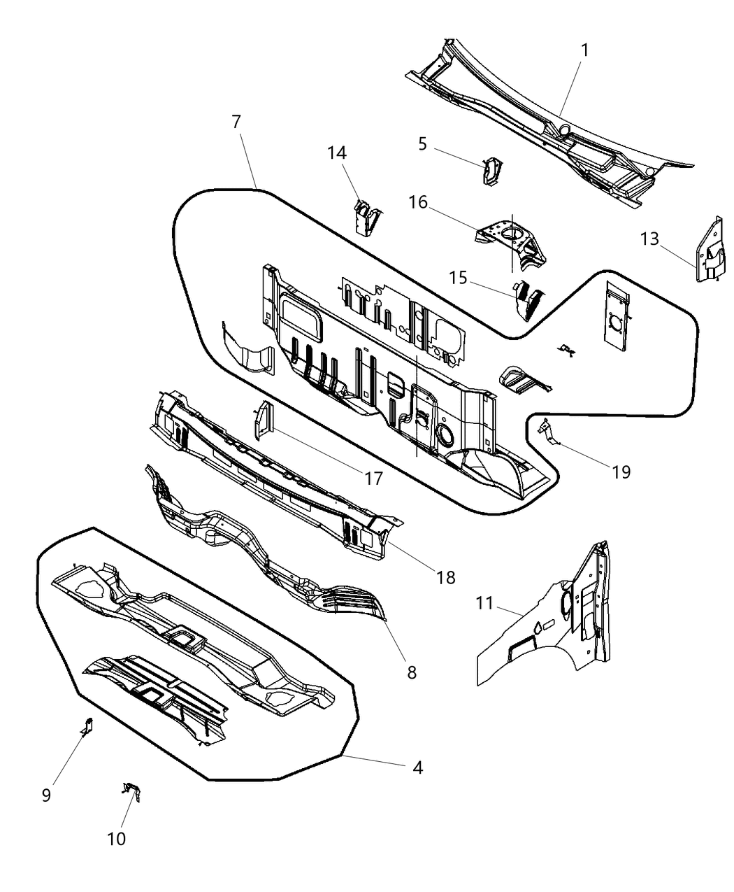 Mopar 5028592AH SILENCER-Dash Panel