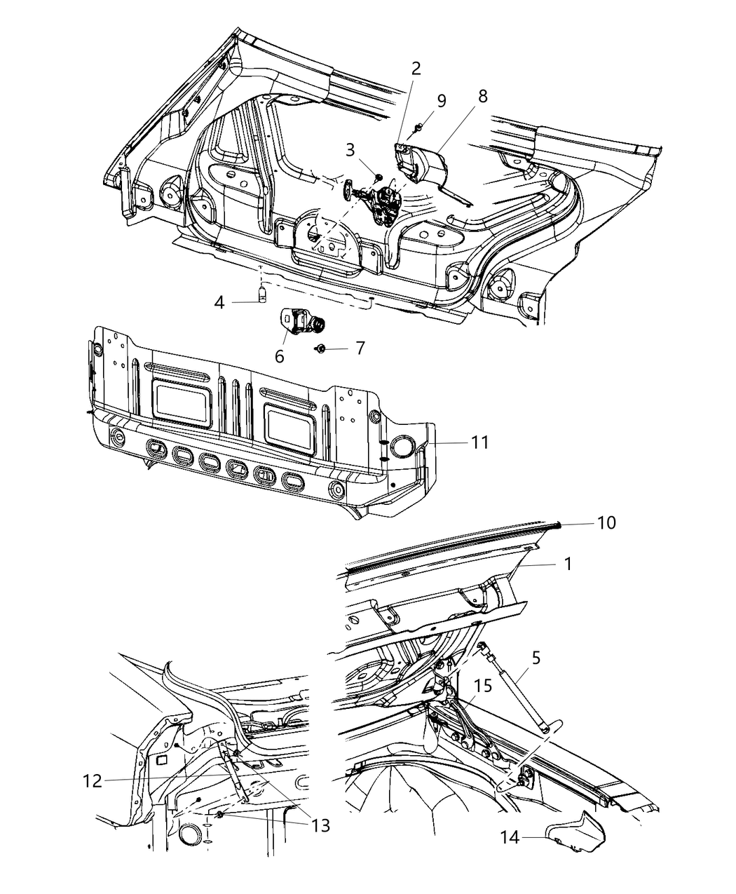 Mopar 4589666AB Hinge-Hood