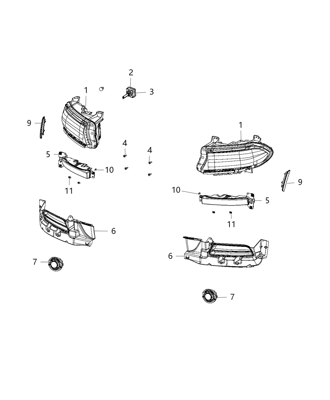 Mopar 68214399AB Headlamp