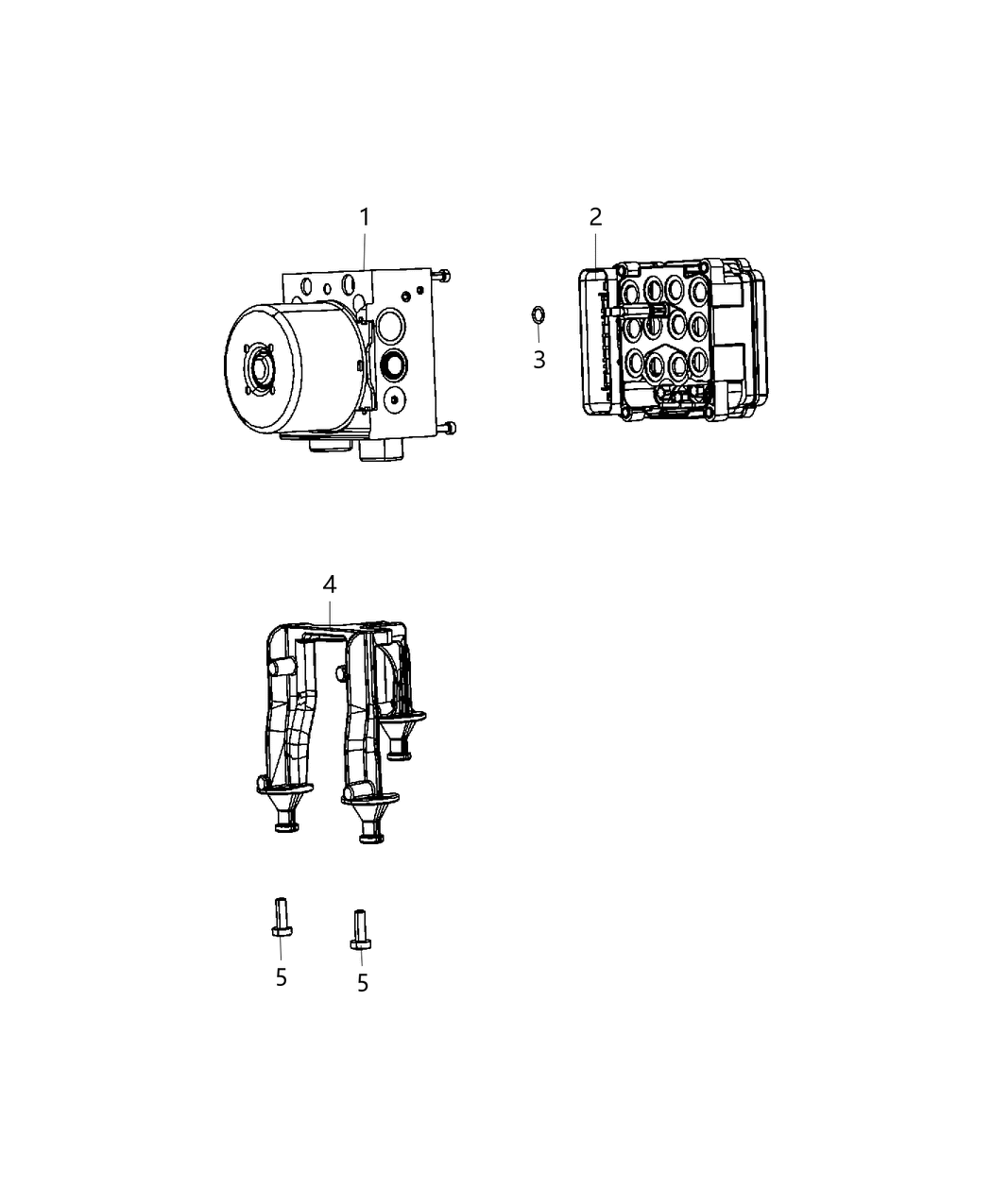 Mopar 68341609AA Anti-Lock Brake System Module