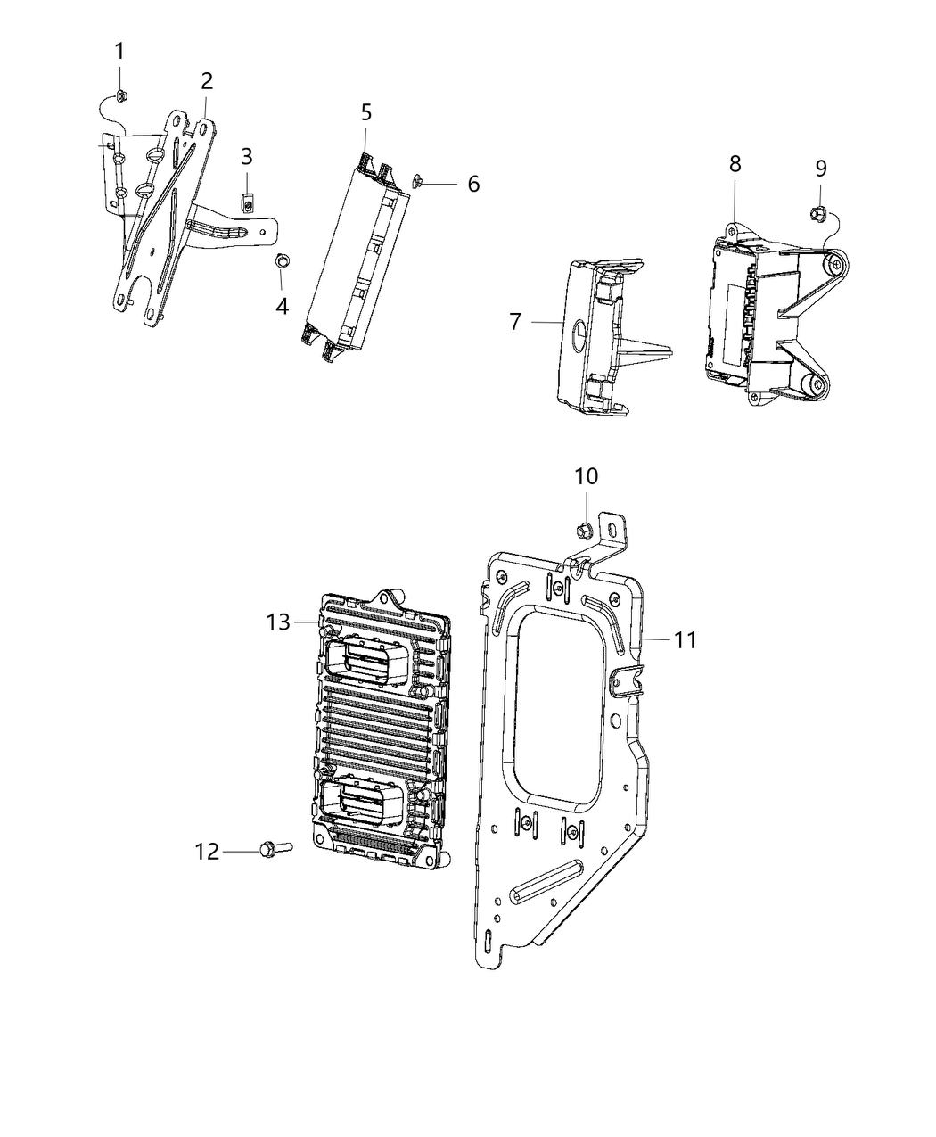 Mopar 68243296AA Powertrain Control Generic Module