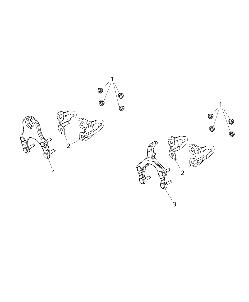 Mopar 68351157AA Bracket-Tow Hook