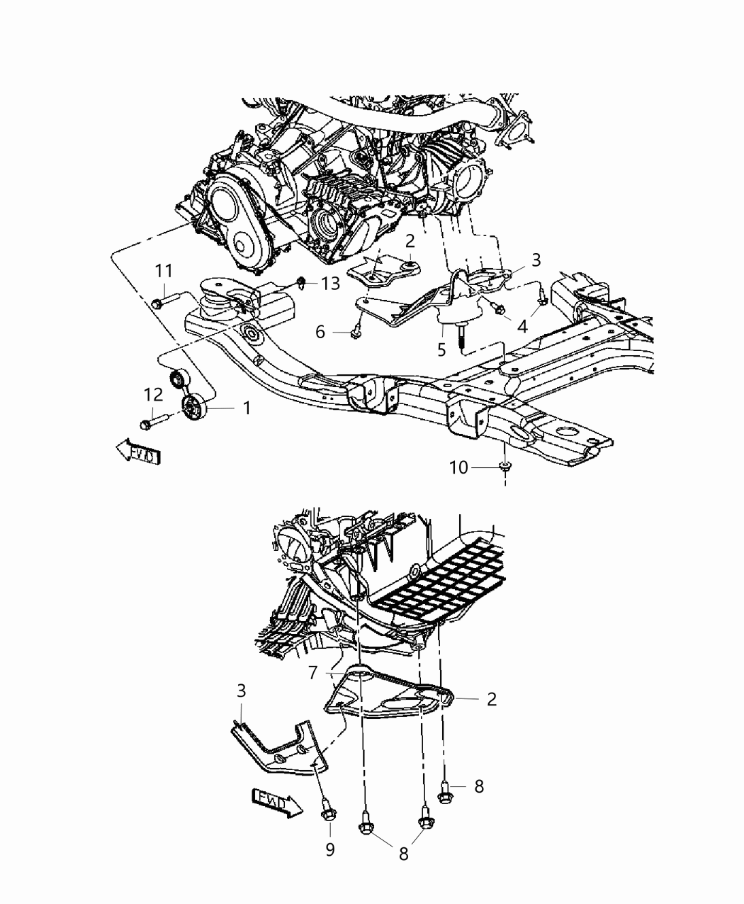 Mopar 4809779AA Bracket-Engine Mount