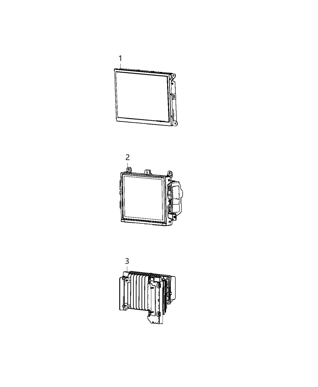 Mopar 68433499AB Display-Display W/O Bezel