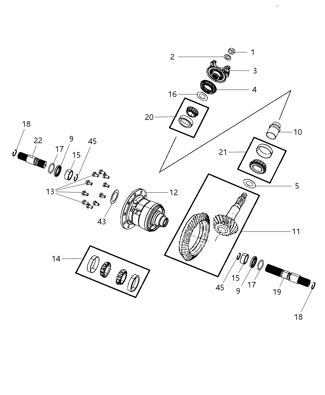 Mopar 5038236AB DIFFERNTL-Differential