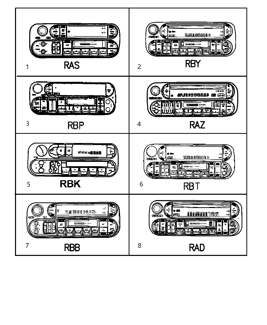 Mopar 56038518AH Radio-AM/FM Cassette With Cd Cont