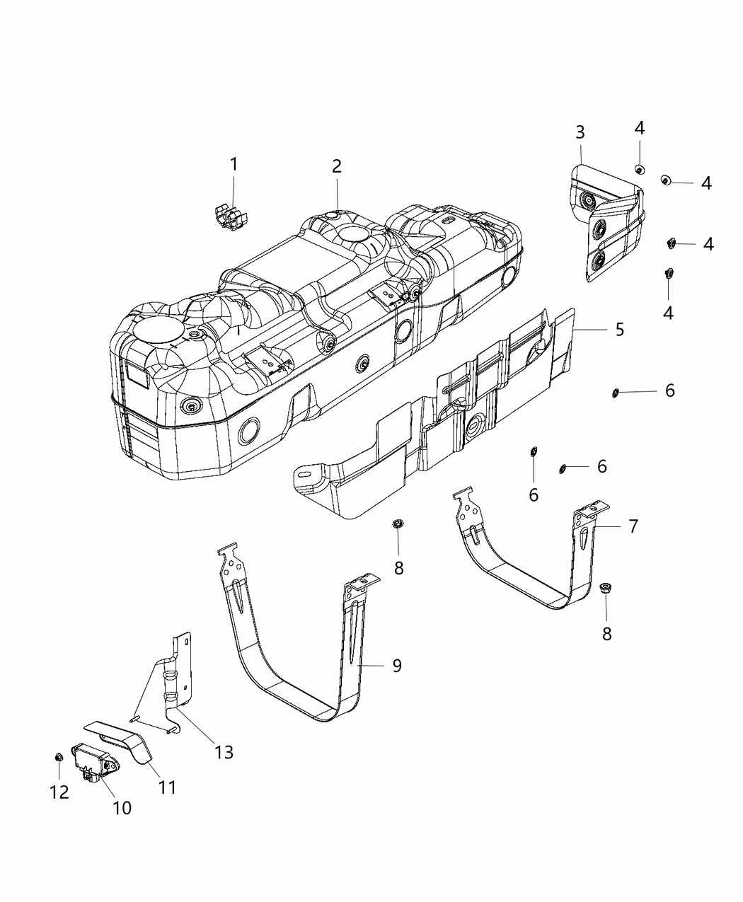 Mopar 68323676AB Fuel Tank