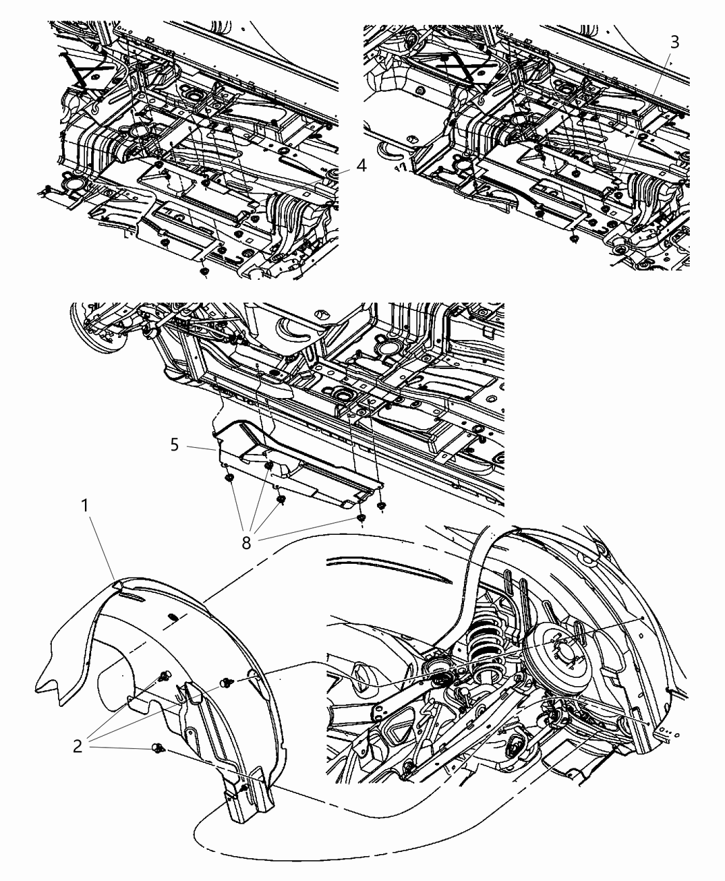 Mopar 5116049AC Panel-Fuel Tank Close Out