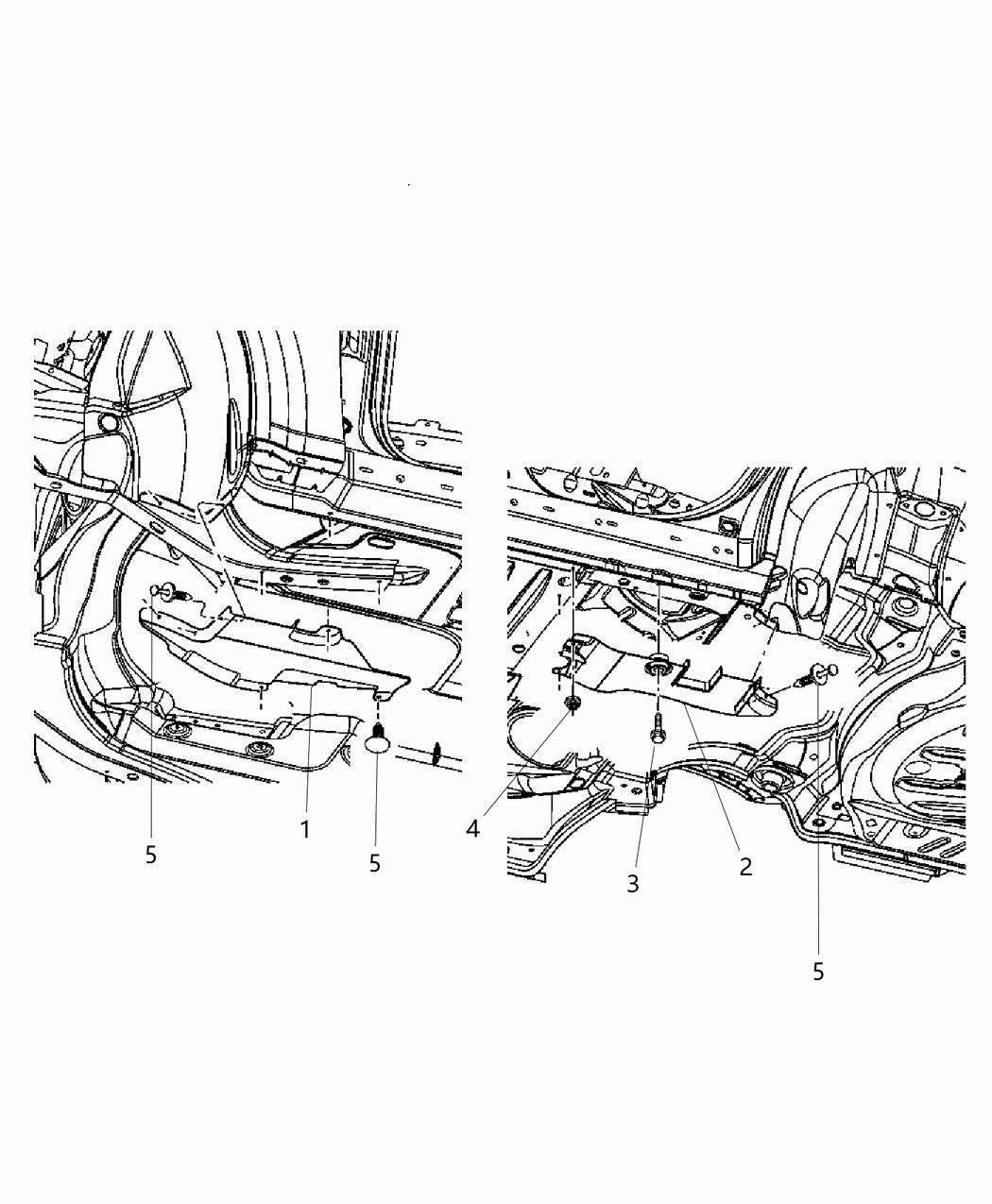 Mopar 68089435AB Shield-Torque Box