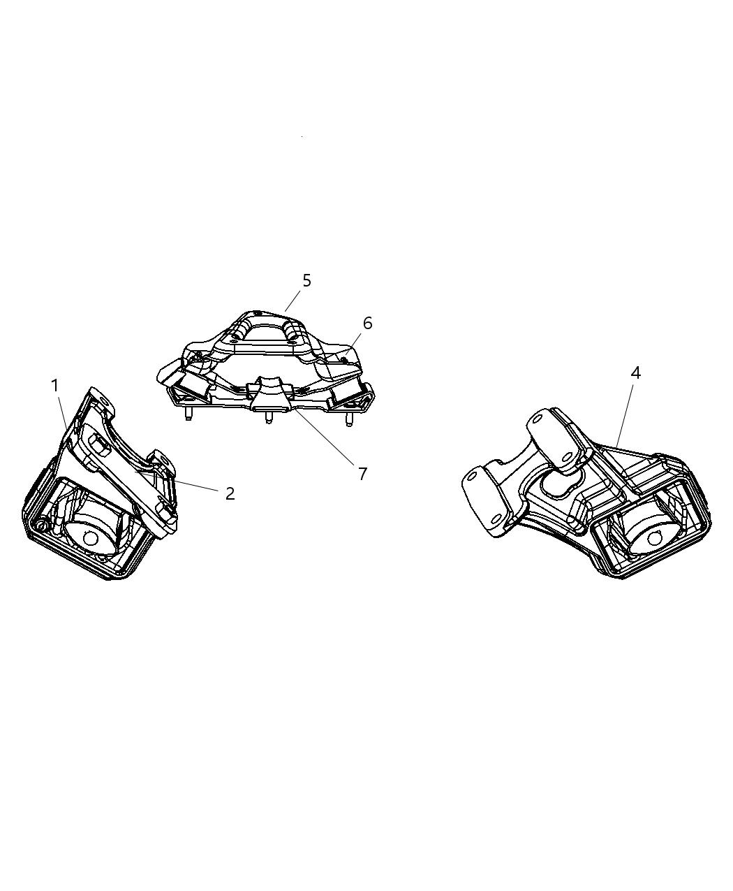 Mopar 52121511AA Bracket-Engine Mount