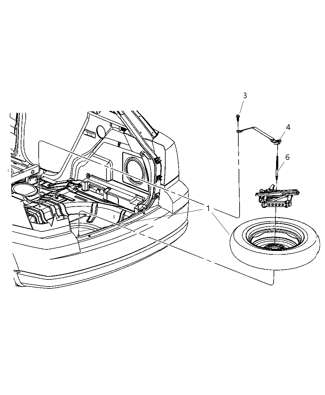 Mopar 4472491AC Label-Space Saver Spare Warning