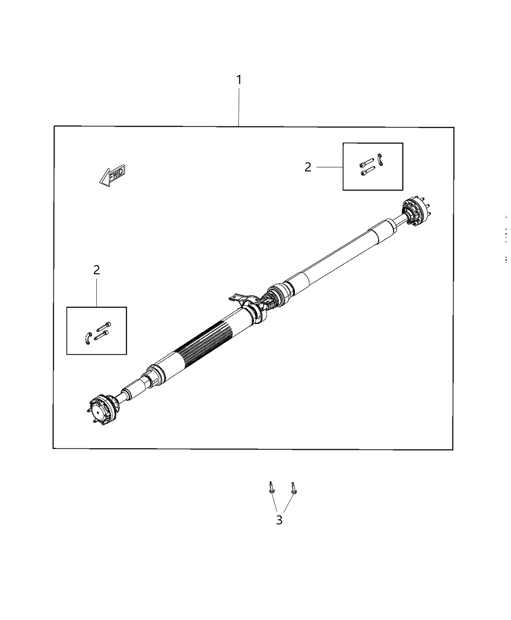 Mopar 68272626AB Rear Drive Shaft