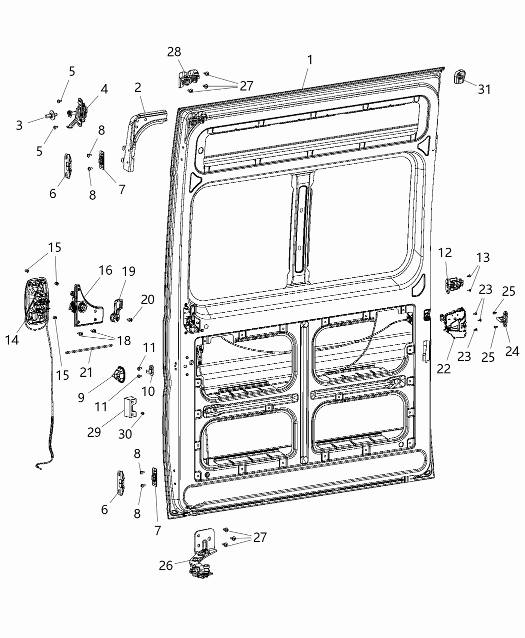 Mopar 68226178AB Sliding Door Latch