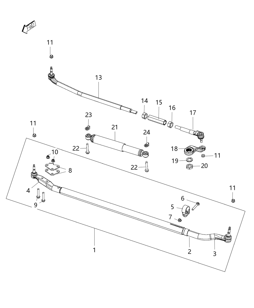 Mopar 68232449AB DAMPER-Steering