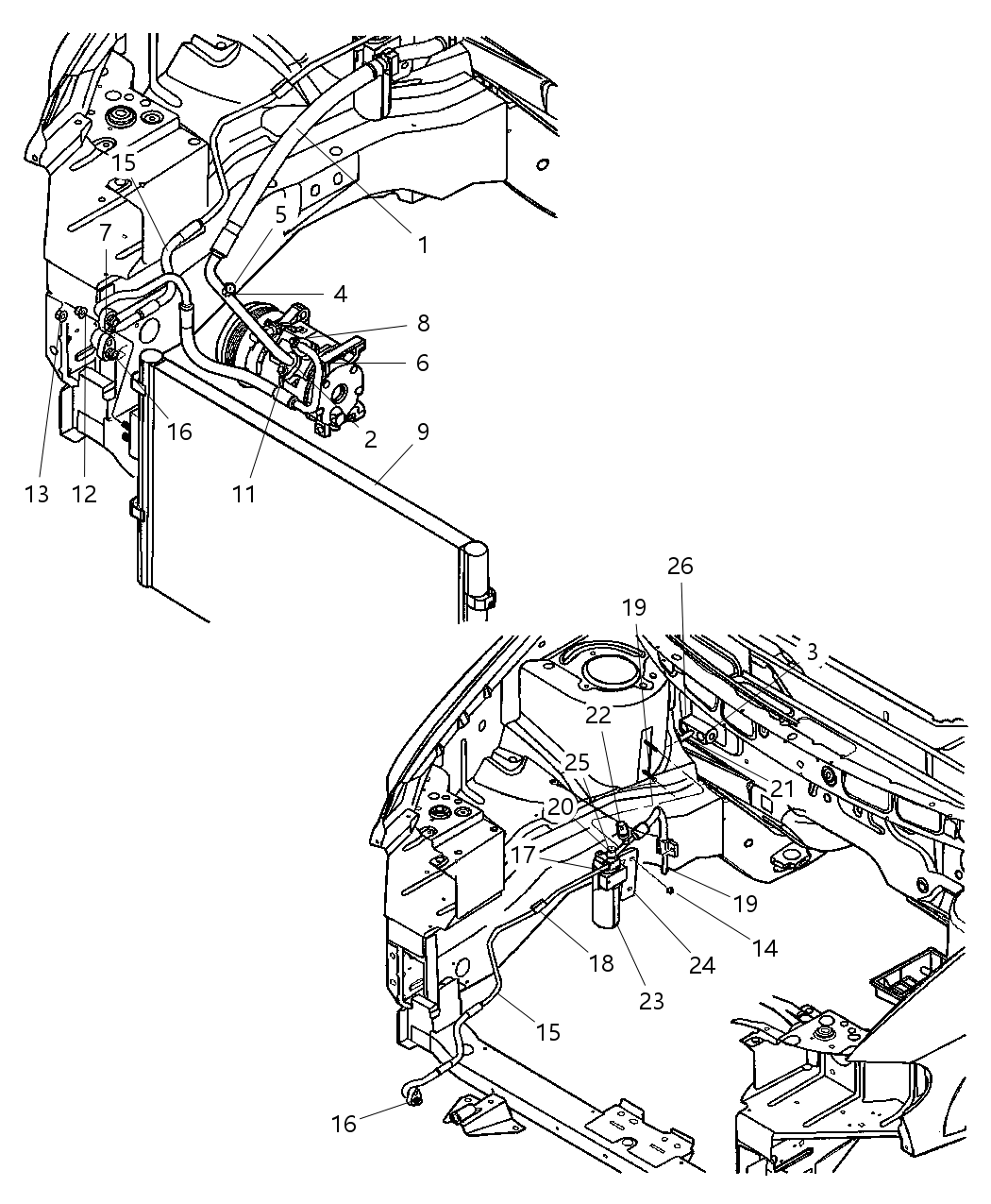 Mopar 4809227AD CONDENSER-Air Conditioning