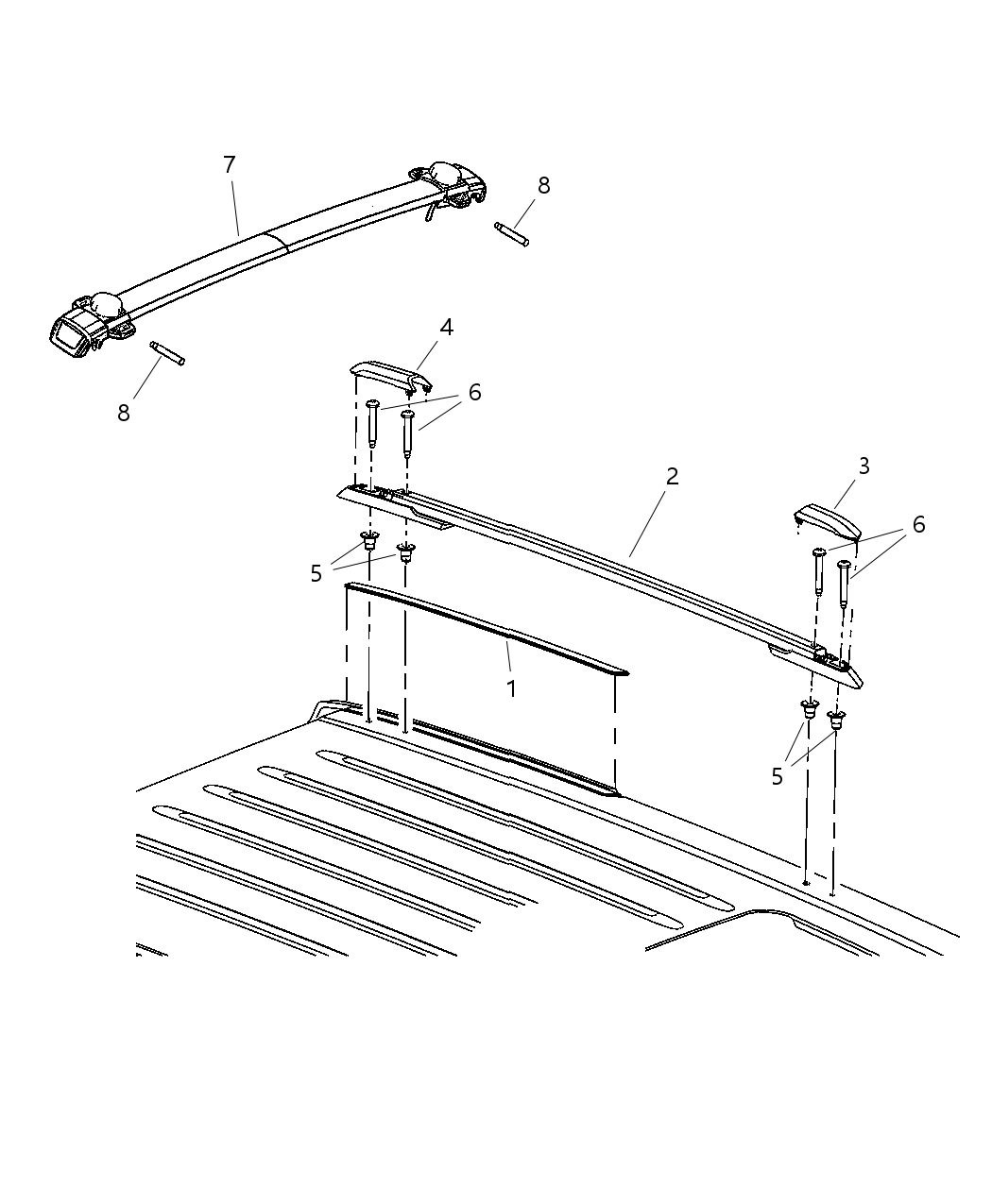 Mopar 55156874AB Molding-Roof