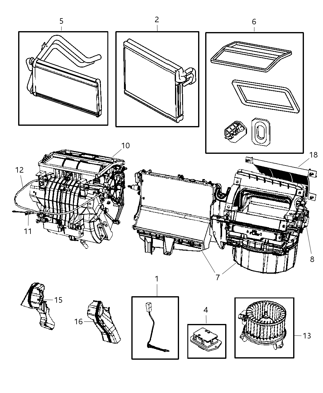 Mopar 5191350AC Housing-Blower Motor