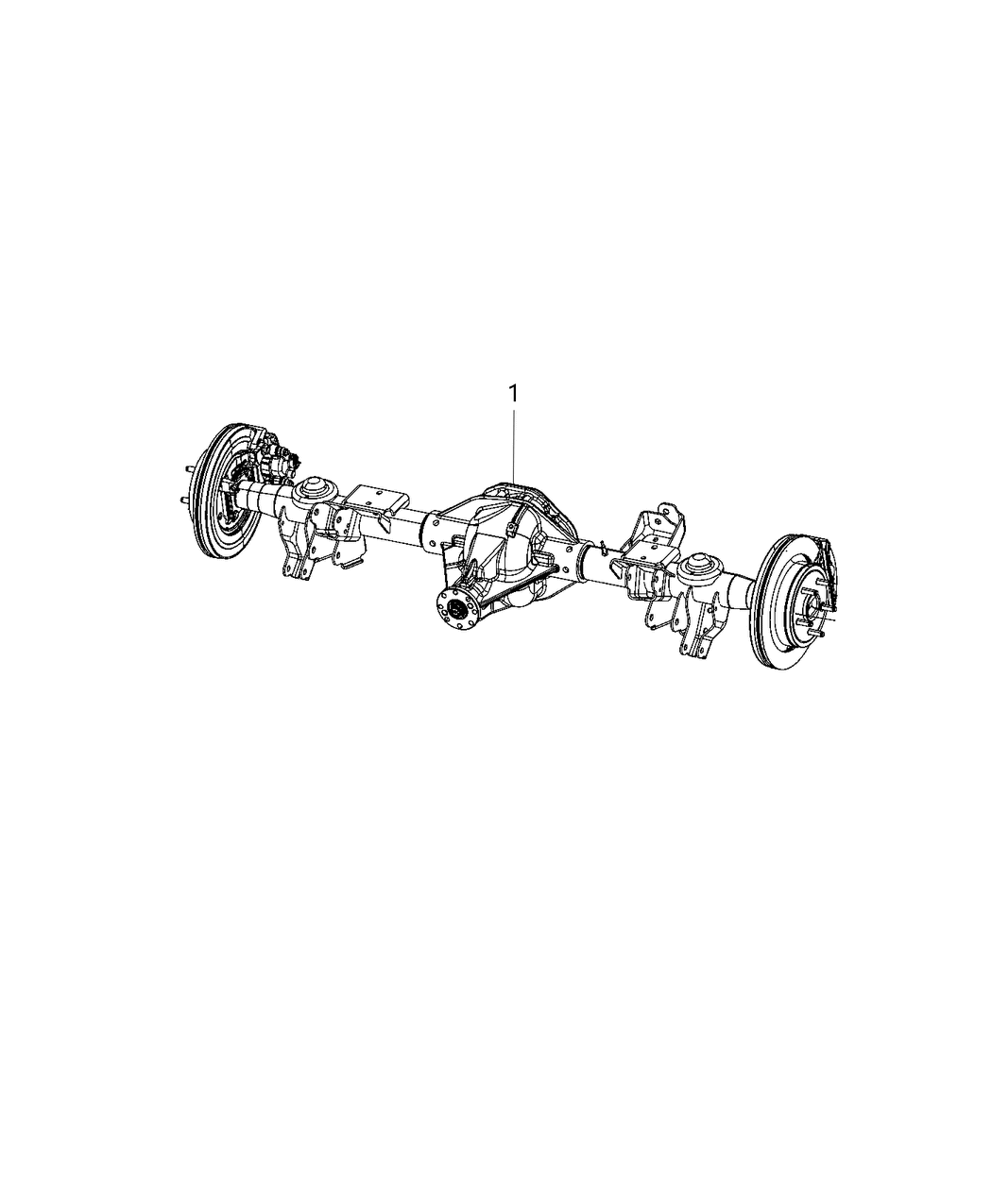 Mopar 68334752AD Axle-Rear Complete