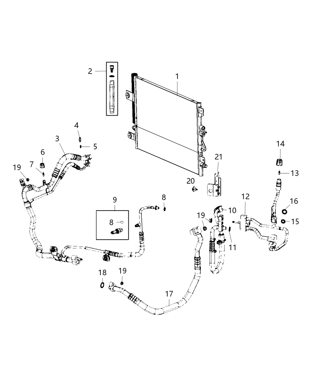 Mopar 68267045AA A/C Suction And Liquid