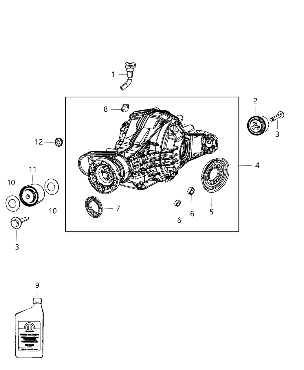 Mopar 68092358AB Differential-Rear Axle