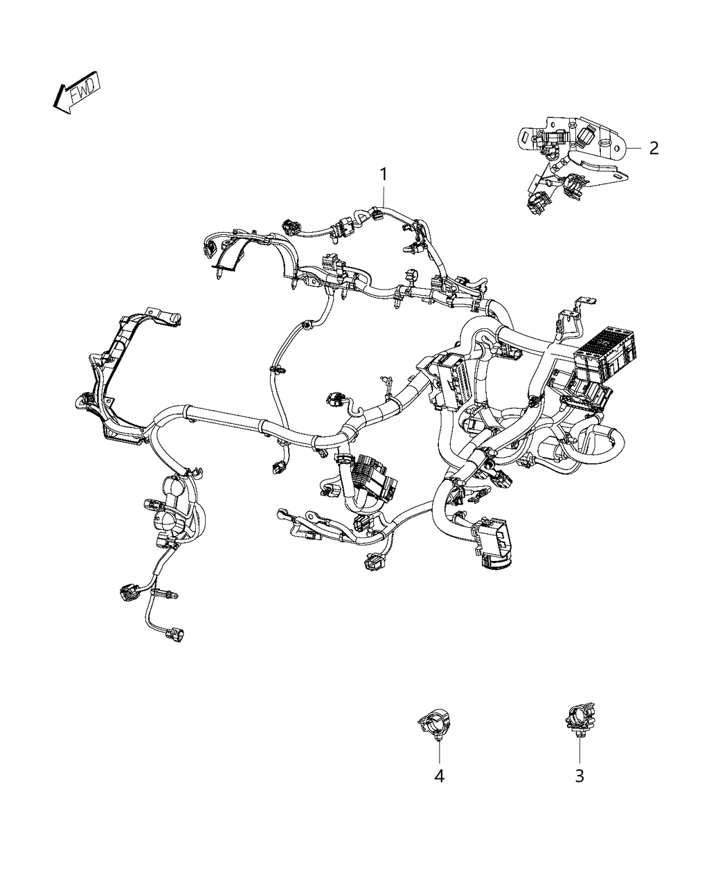 Mopar 68231897AD Wiring-Engine