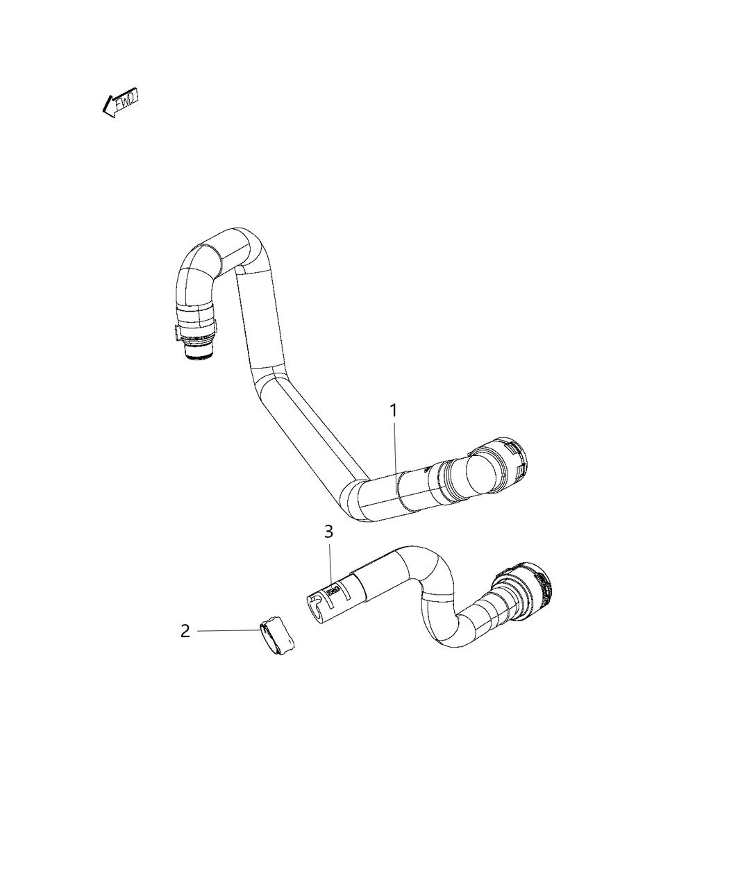 Mopar 68359143AA Hose-Heater Return