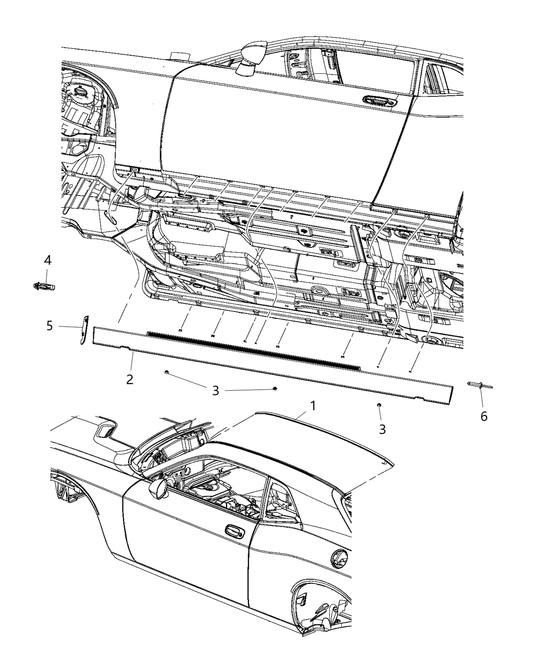 Mopar 1GD41MGMAD Molding-Roof