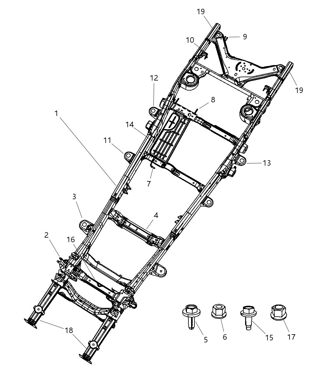 Mopar 52021549AC Bracket-Body Mount