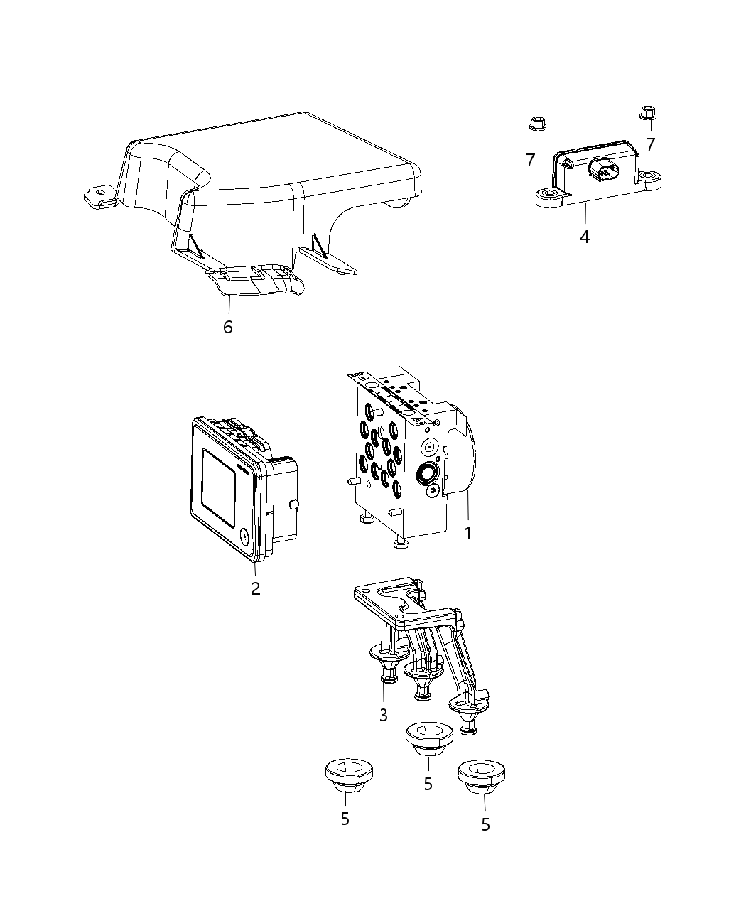 Mopar 68435852AB Anti-Lock Brake System Module