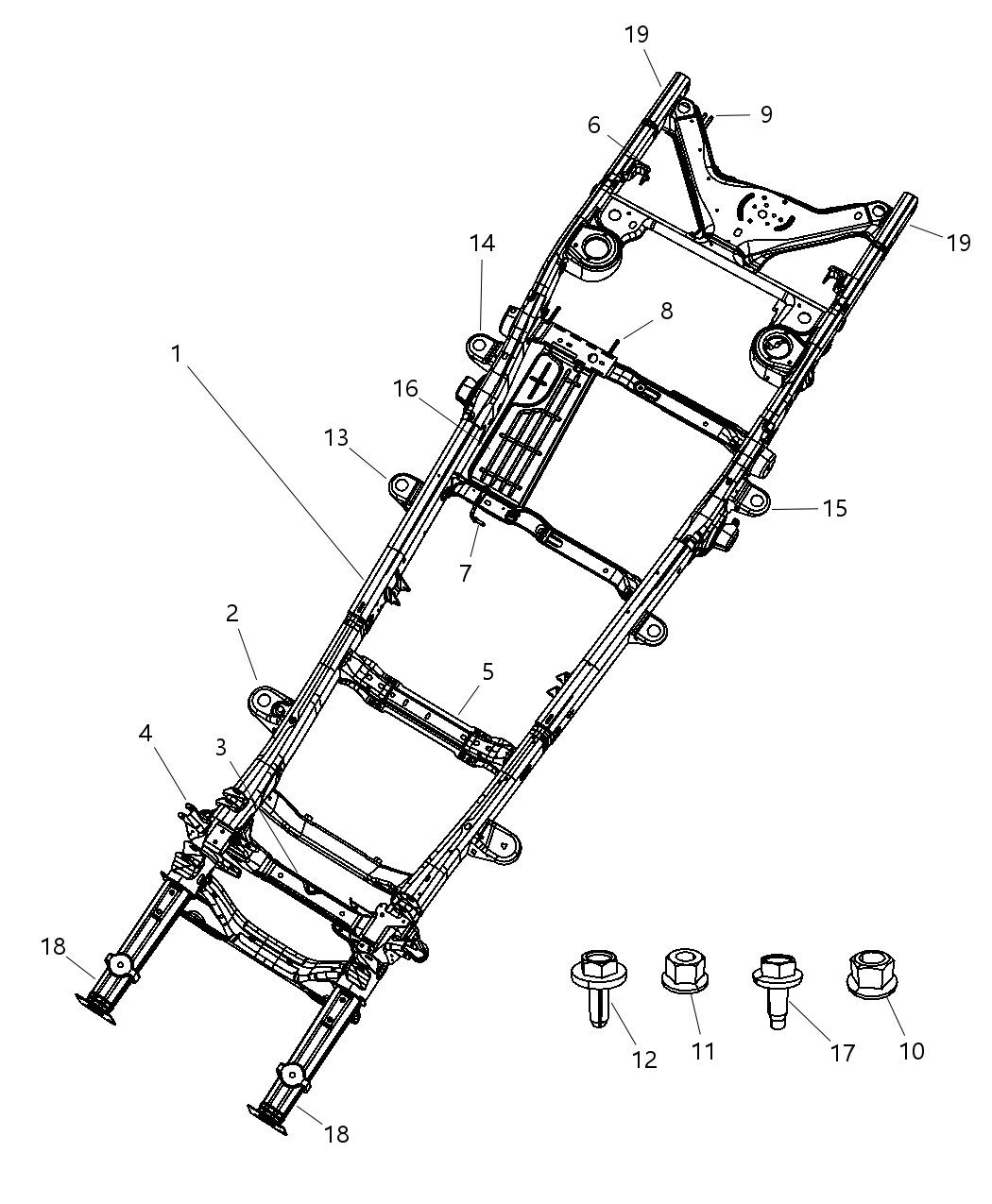 Mopar 52021549AD Bracket-Body Mount