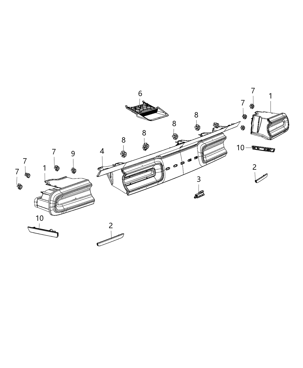 Mopar 68174069AF Lamp-Tail