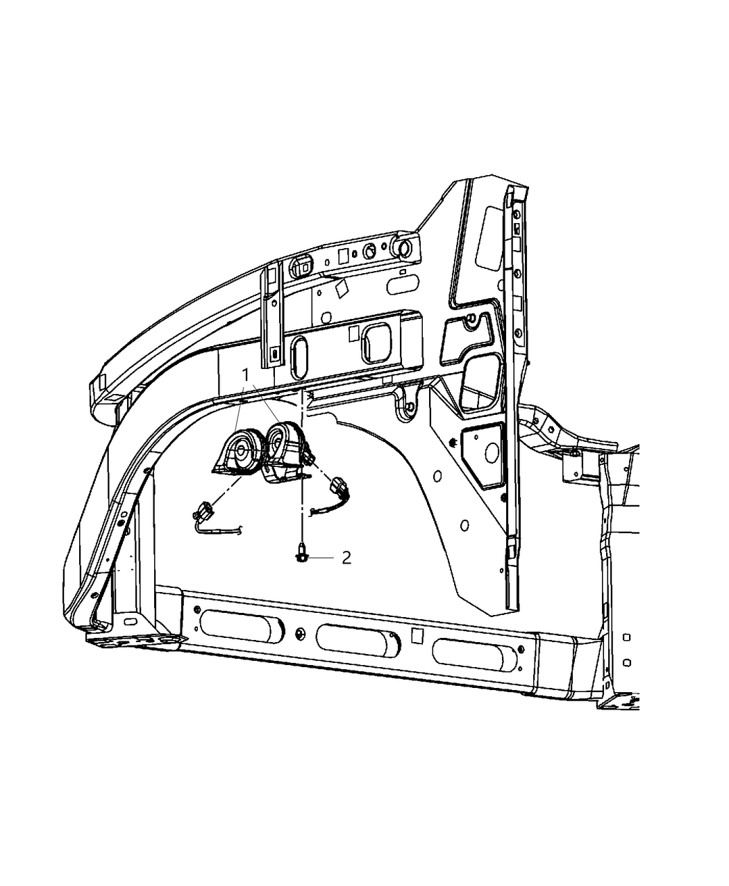 Mopar 68297891AA Horn