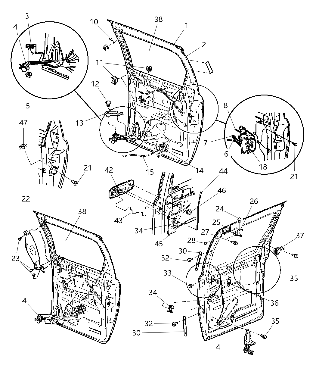 Mopar 4717974AH Motor-Sliding Door