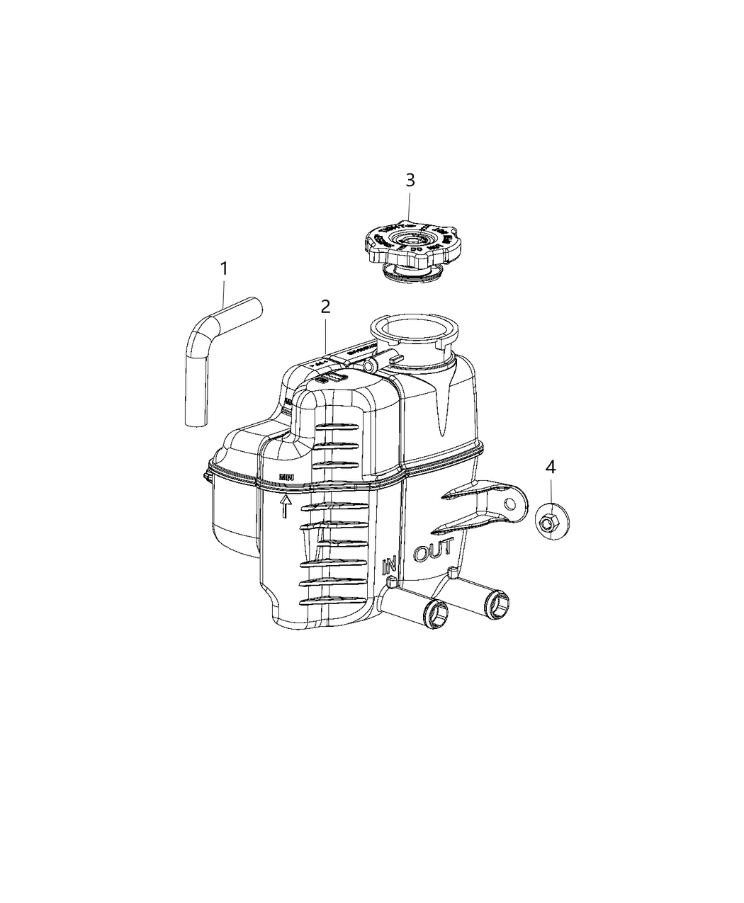 Mopar 52126356AA Hose-COOLANT Recovery Bottle