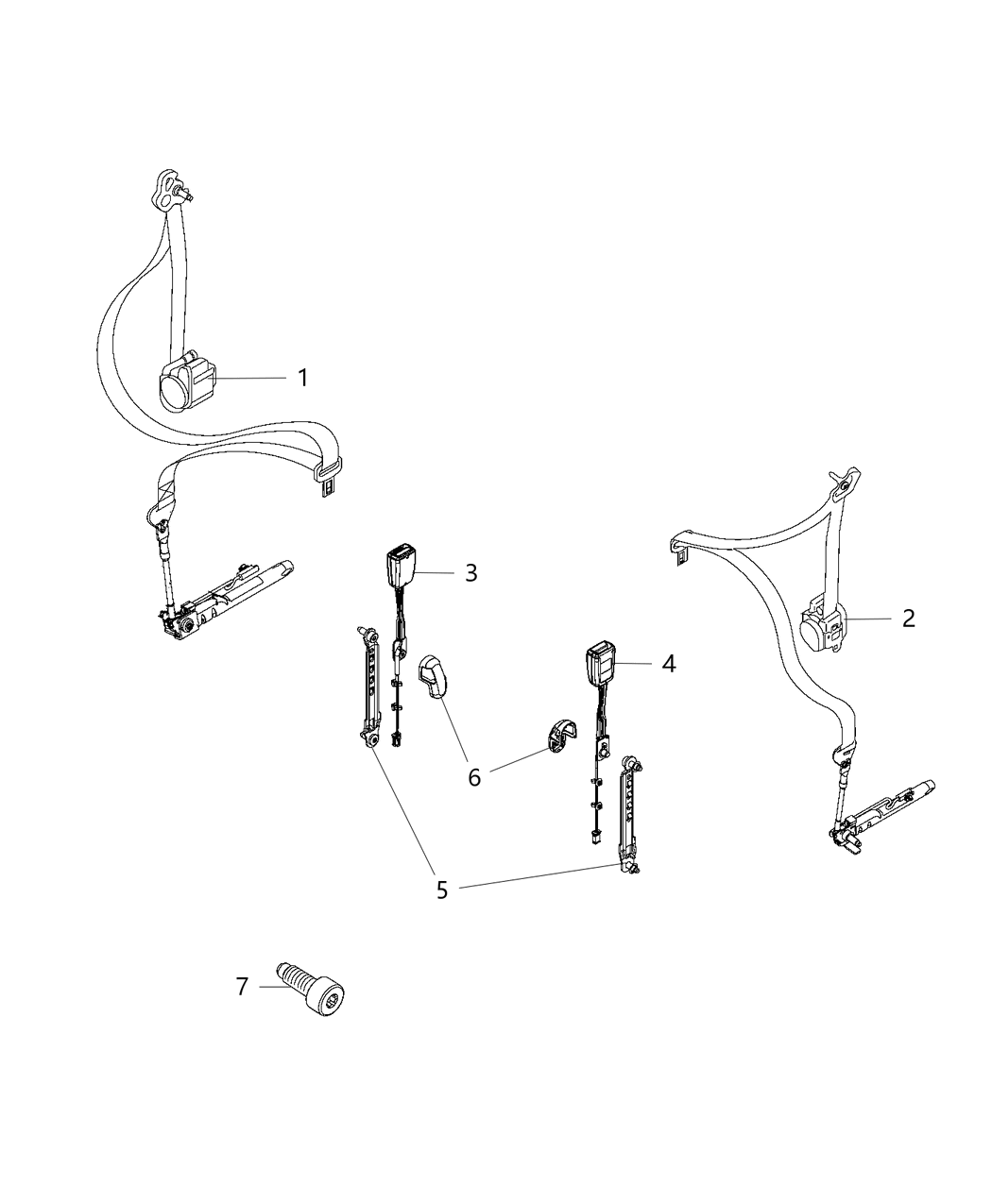 Mopar 68268774AA Buckle-Buckle Assy-Seatbelt