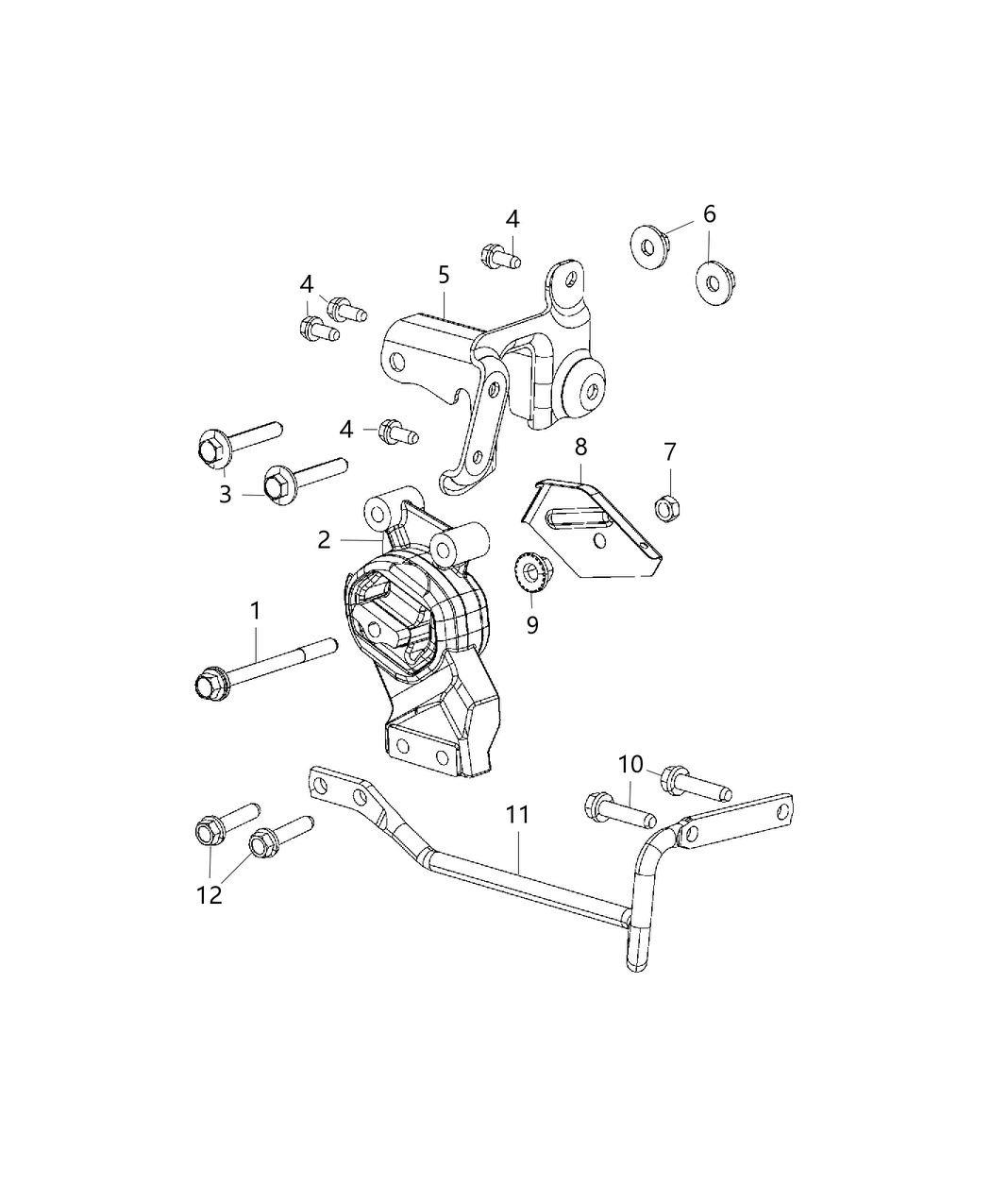 Mopar 68092736AA Shield-Engine Mount