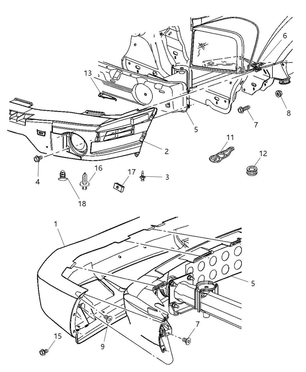 Mopar 55077497AD Beam-Front