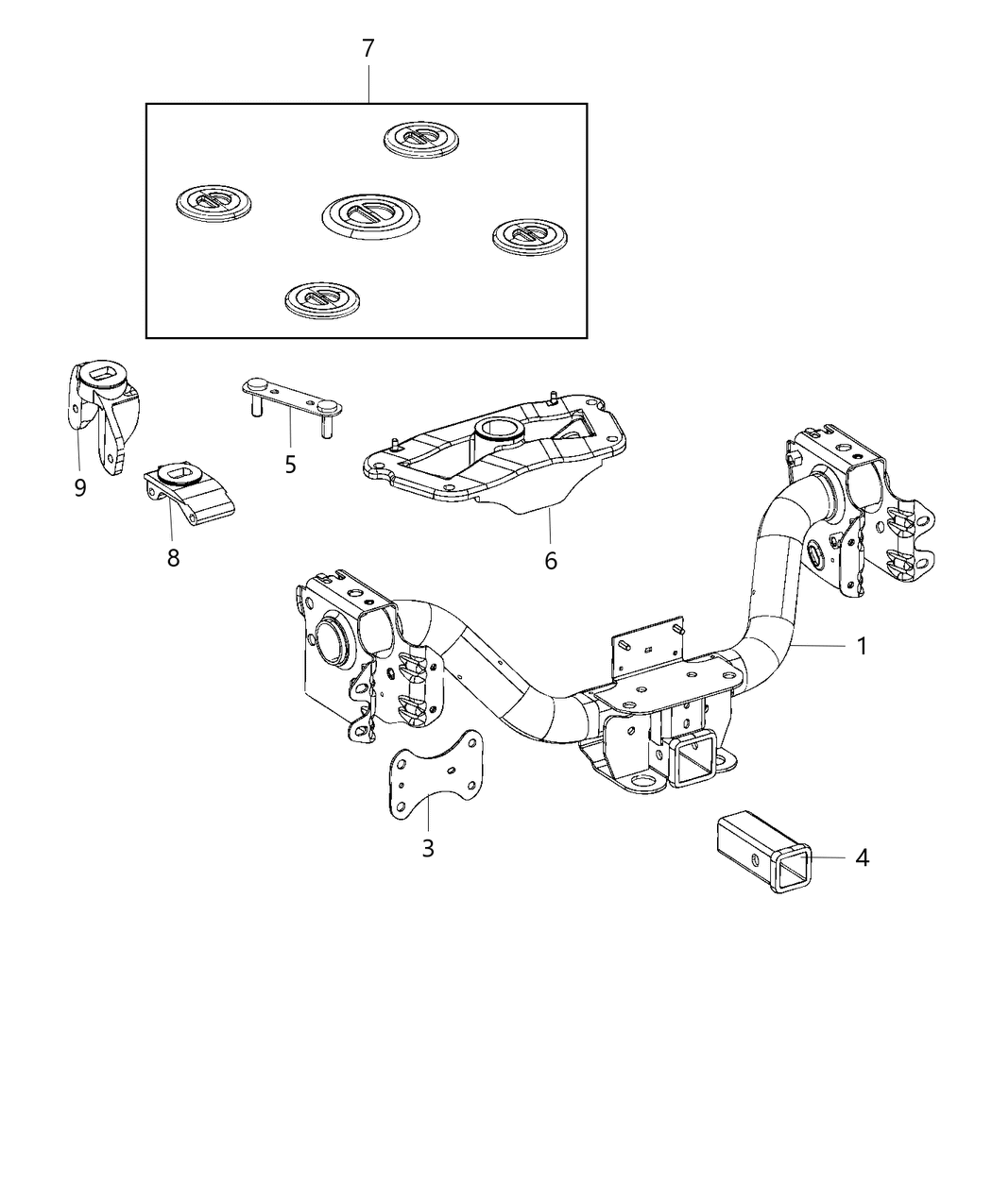 Mopar 68171176AA Bracket-Tie Down