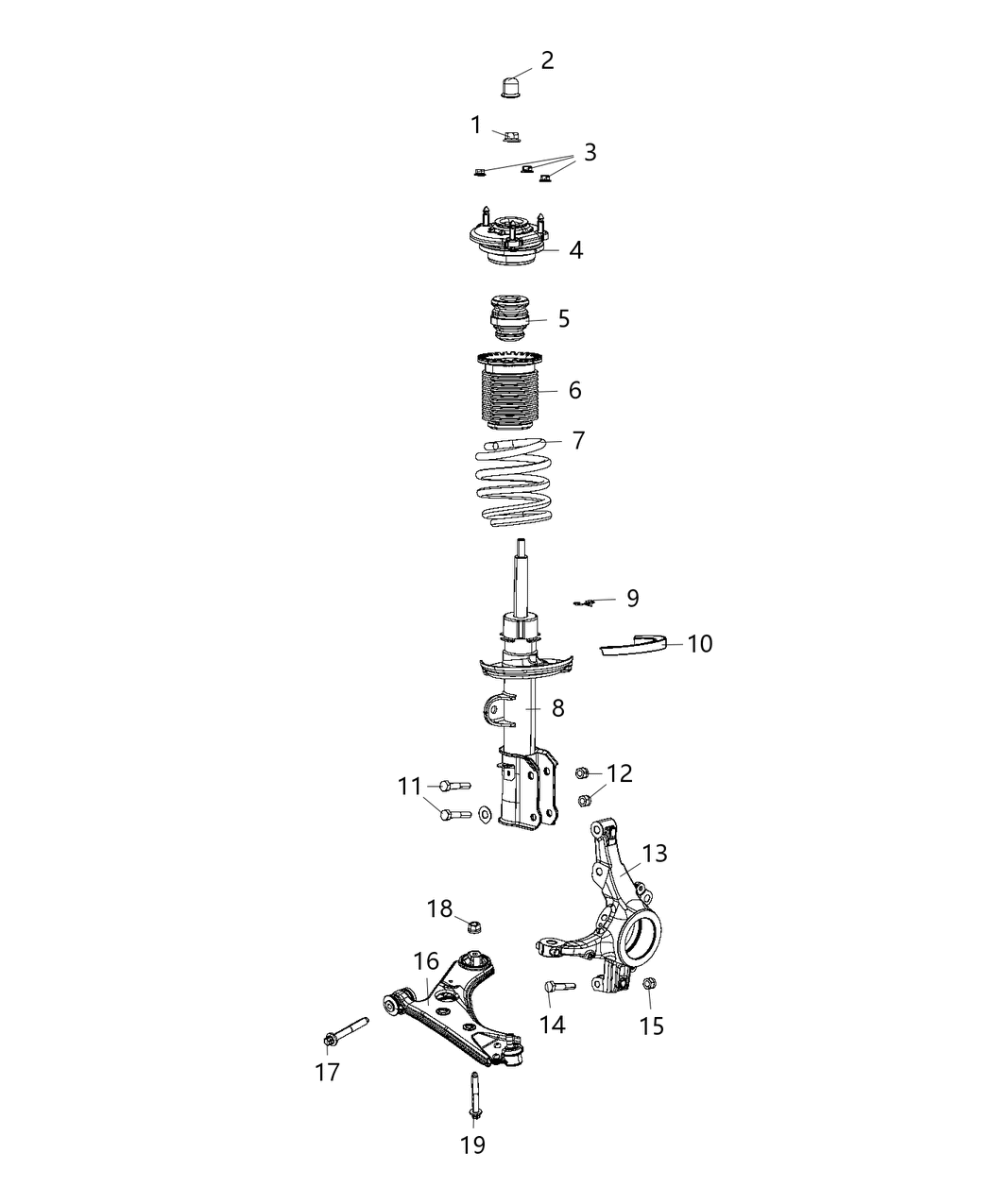 Mopar 68369799AA Mount-STRUT