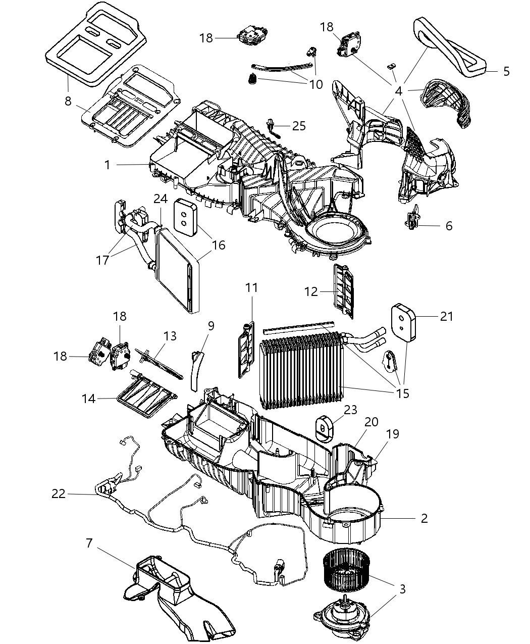 Mopar 68020631AA Housing-A/C And Heater