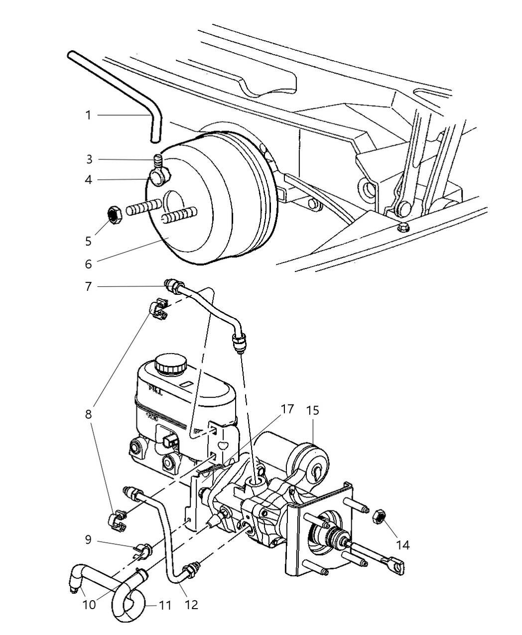 Mopar 68001251AA Bracket-Brake Booster