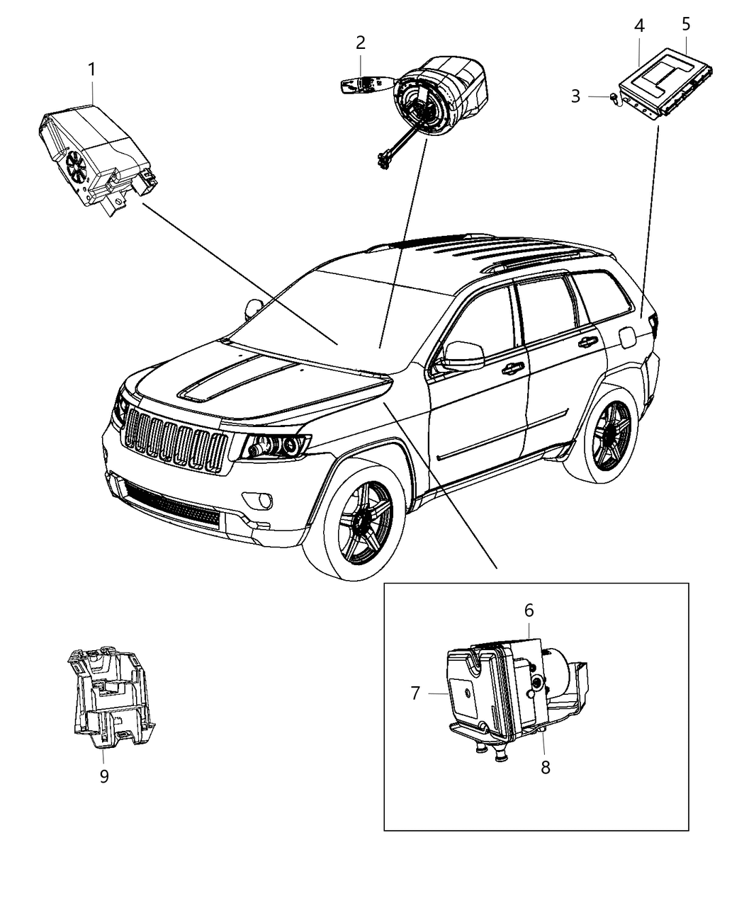 Mopar 68382348AA Abs Control Module