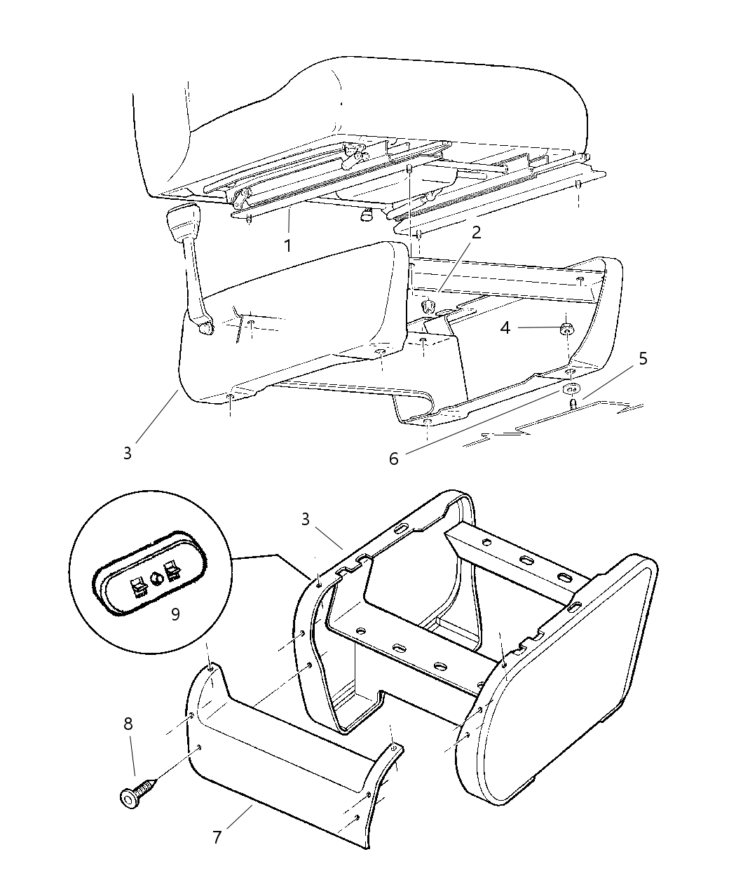 Mopar 5DX57XDVAE RISER-Seat