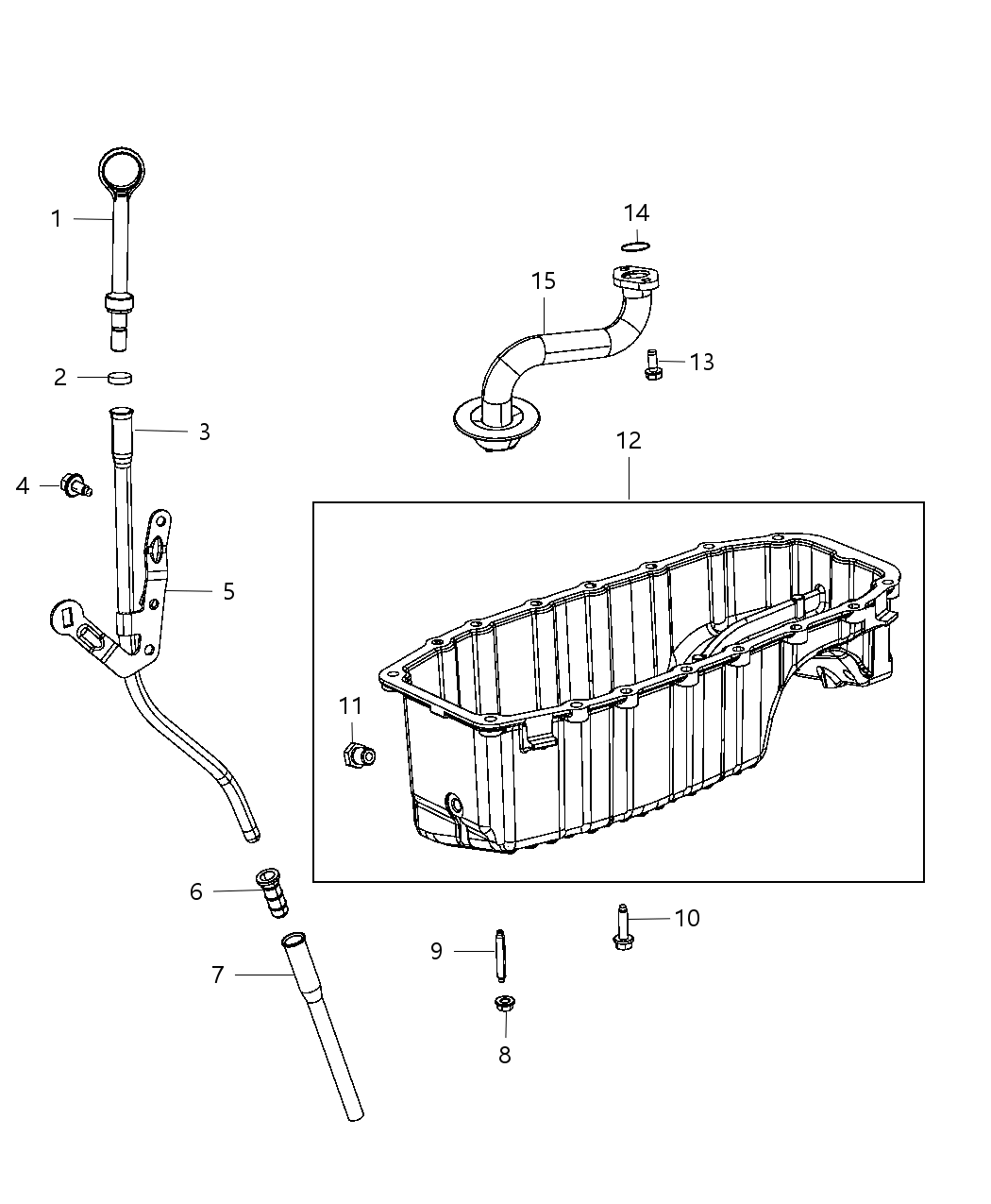 Mopar 4893196AA Tube-Engine Oil Indicator