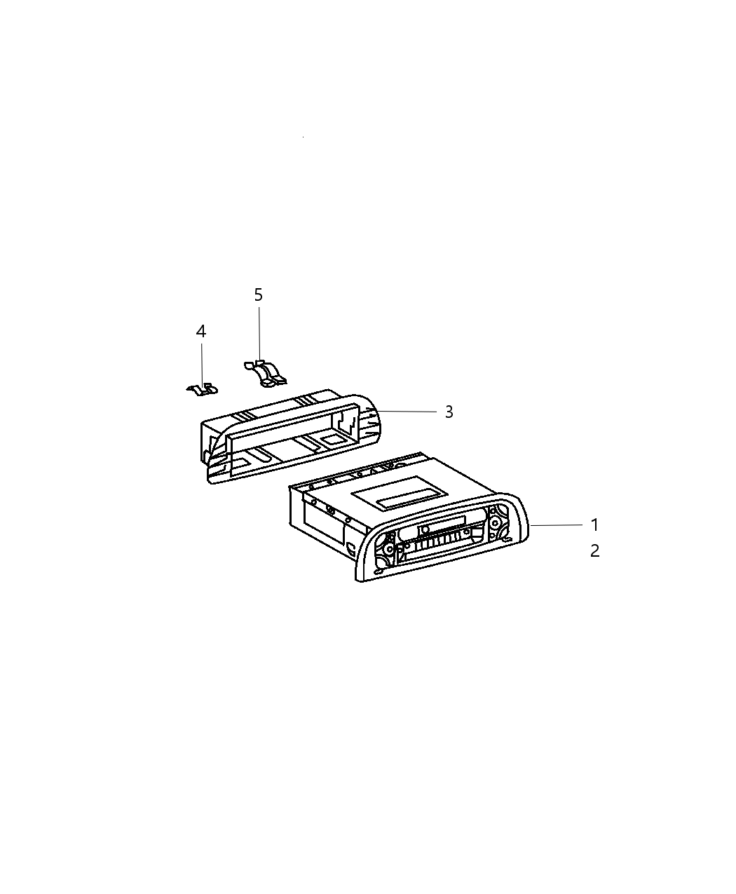 Mopar 5124585AA Radio-AM/FM With Cd