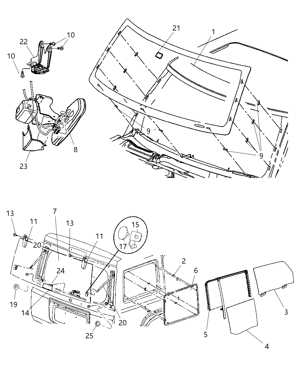 Mopar 55369023AB Liftgate Hinge