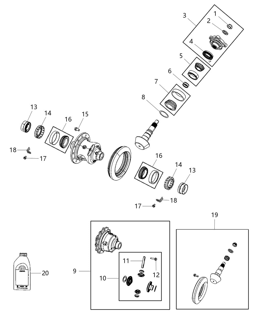 Mopar 68456966AA GEAR KIT-RING AND PINION