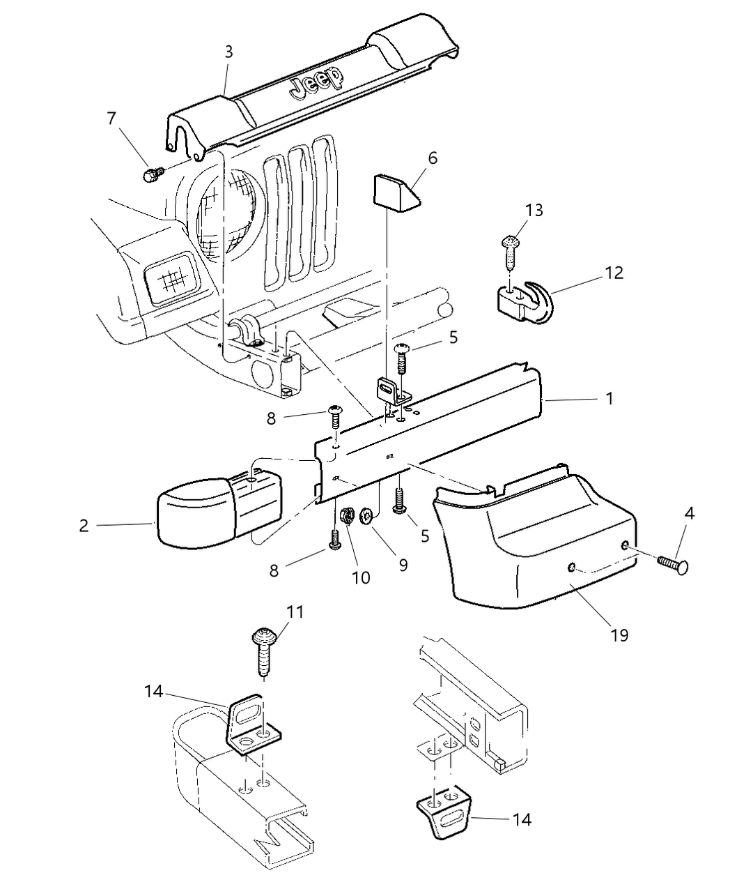 Mopar 55155668 Bumper Cover