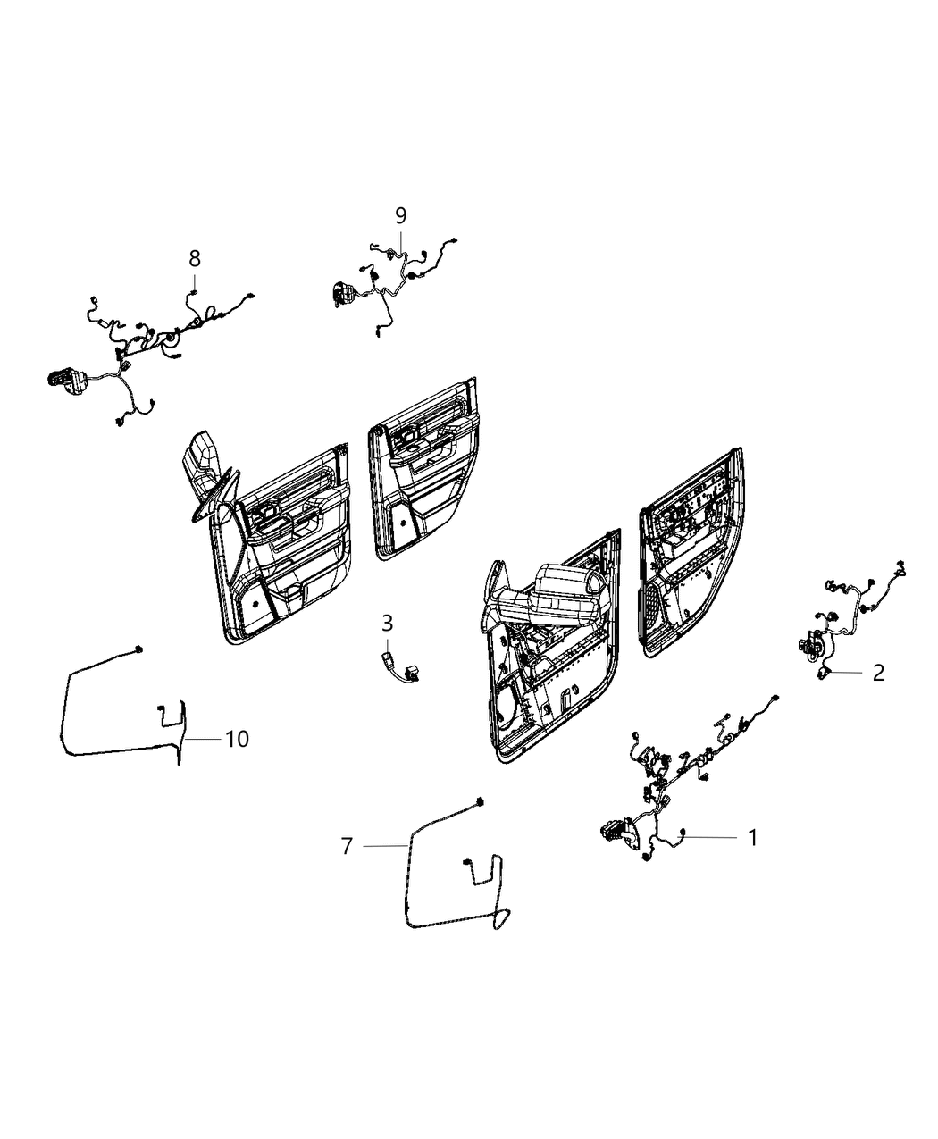 Mopar 68475931AA Wiring-Front Door